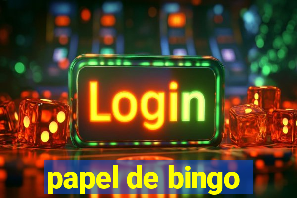 papel de bingo